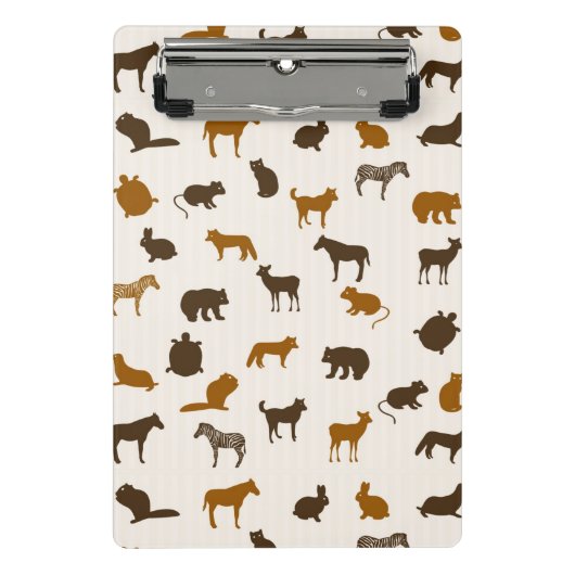 Tiermuster 1 mini klemmbrett (Vorderseite)