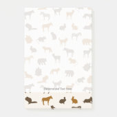Tiermuster 1 post-it klebezettel (Vorderseite)