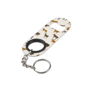 Tiermuster 1 schlüsselbund flaschenöffner (Rückseite Schrägansicht)