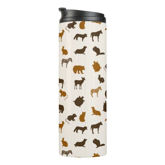 Tiermuster 1 thermosbecher (Nach rechts gedreht)