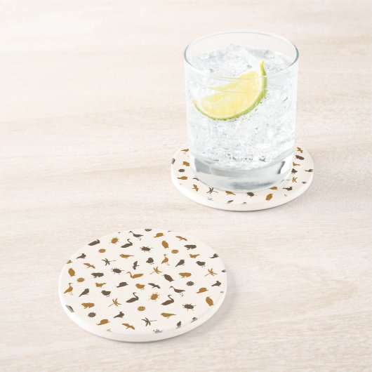 Tiermuster 2 getränkeuntersetzer (Seite)