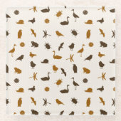 Tiermuster 2 glasuntersetzer (Vorderseite)