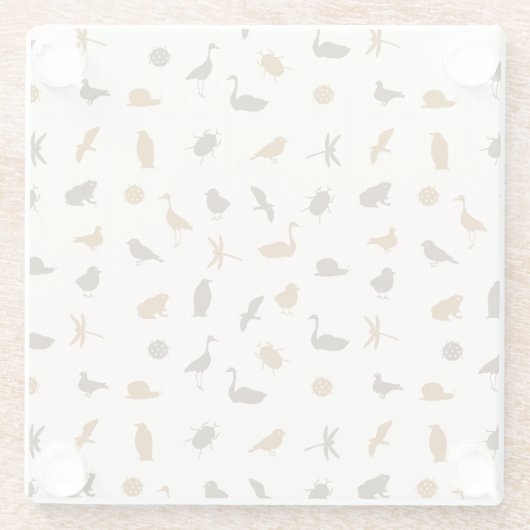 Tiermuster 2 glasuntersetzer (Rückseite)