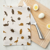 Tiermuster 2 handtuch (Viertel Falte)