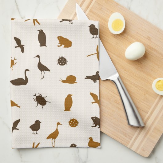 Tiermuster 2 handtuch (Viertel Falte)