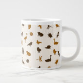 Tiermuster 2 Jumbo-Tasse (Rechts)