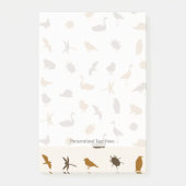 Tiermuster 2 post-it klebezettel (Vorderseite)