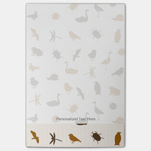 Tiermuster 2 post-it klebezettel