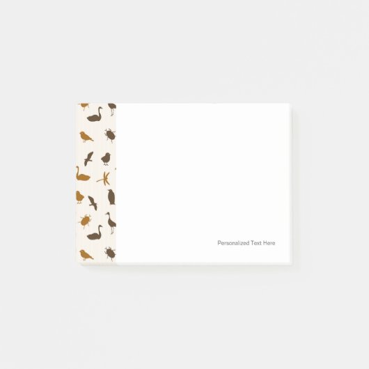 Tiermuster 2 post-it klebezettel (Vorderseite)