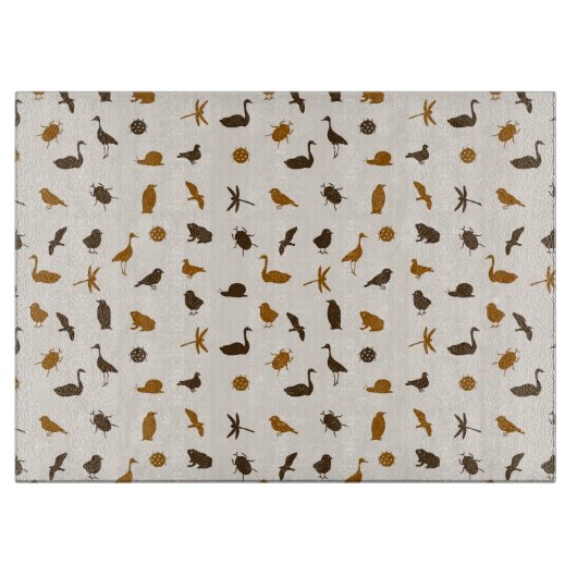 Tiermuster 2 schneidebrett (Vorderseite)