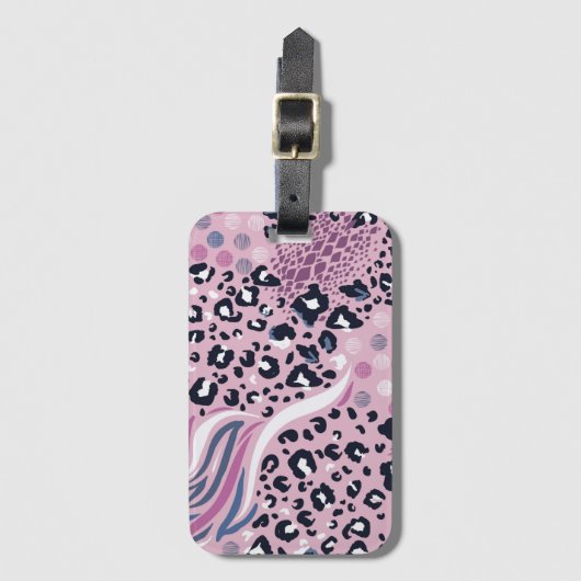 Tiermuster Gepäckanhänger (Vorderseite Vertikal)