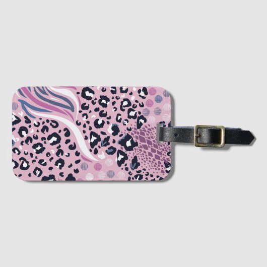 Tiermuster Gepäckanhänger (Vorderseite (Horizontal))