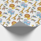 Tiermuster Geschenkpapier (Ecke)