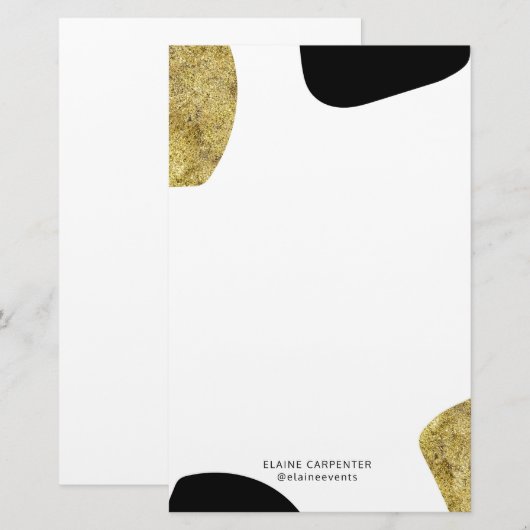 Tiermuster Gold | Papier (Vorne/Hinten)