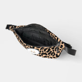 Tiermuster Individueller Name Travel Black Brown Bauchtasche (Offen)