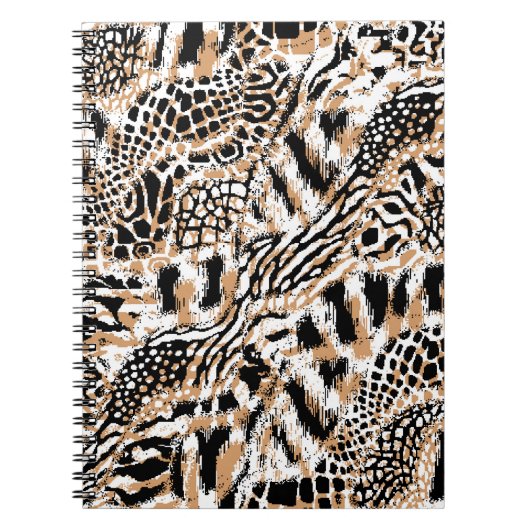 Tiermuster Moderne Leopardenmuster Notizblock (Vorderseite)