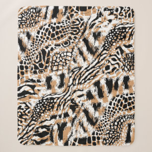 Tiermuster Moderne Leopardenmuster Sherpadecke