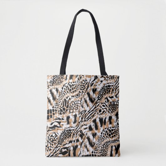 Tiermuster Moderne Leopardenmuster Tasche (Vorderseite)