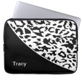 Tiermuster-Monogramm-Laptop-Hülse Laptopschutzhülle (Vorderseite)