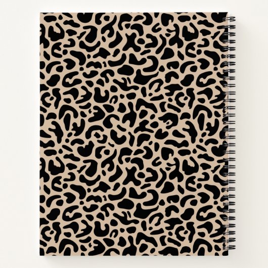 Tiermuster-Notebook Notizblock (Rückseite)