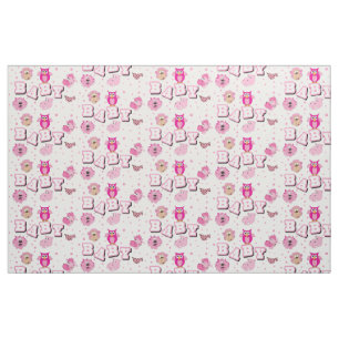 Tiermuster  rosa Polka - Punkte Stoff