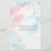 Tiername Babydusche | Party der Geschlechtszugehör (Rückseite)