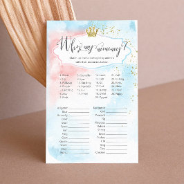 Tiername Babydusche | Party der Geschlechtszugehör