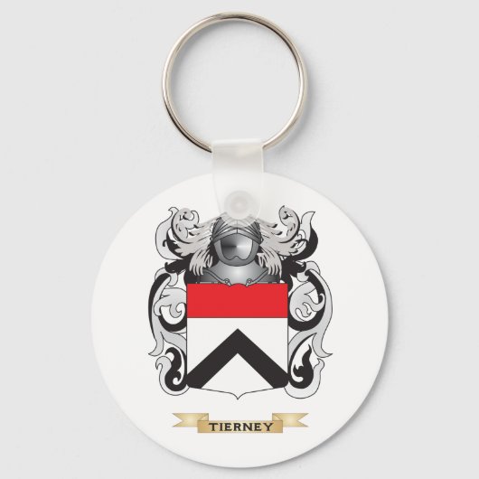 Tierney-Familienwappen (Wappen) Schlüsselanhänger (Vorderseite)