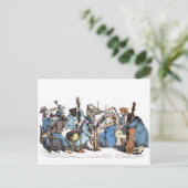 Tierorchester Postkarte (Stehend Vorderseite)