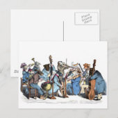 Tierorchester Postkarte (Vorne/Hinten)
