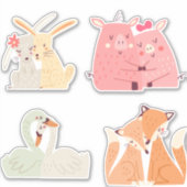 Tierpaar, Aufkleber für Sets (Vorderseite)