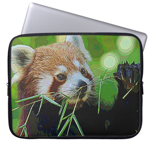 TierPaint_RedPanda_20171201_by_JAMColors Laptopschutzhülle (Vorderseite)