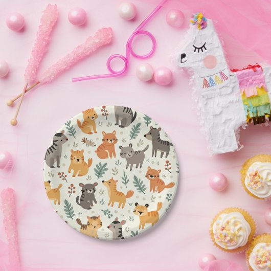 Tierpapierplatte Pappteller (Party)