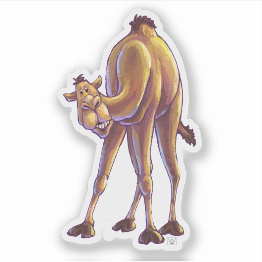 Tierparade Camel Aufkleber (Vorderseite)