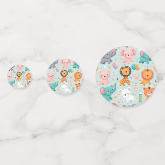 Tierparade Confetti Konfetti (Vorderseiten)