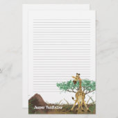 Tierparade Giraffe Briefpapier (Vorne/Hinten)