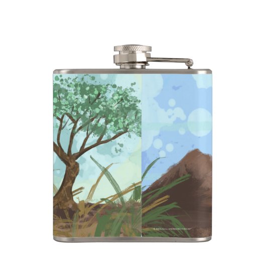 Tierparade Giraffe Flachmann (Rückseite)