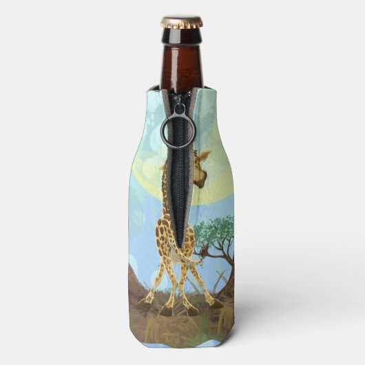 Tierparade Giraffe Flaschenkühler (Flasche Rückseite)