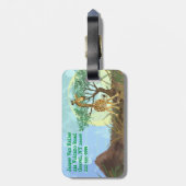 Tierparade Giraffe Gepäckanhänger (Rückseite vertikal)