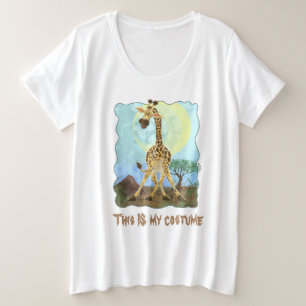 Tierparade Giraffe Große Größe T-Shirt