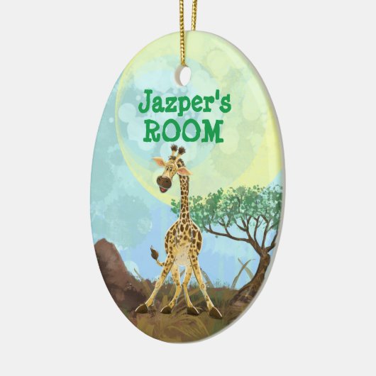 Tierparade Giraffe Keramik Ornament (Links)