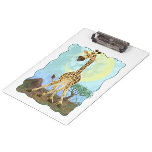 Tierparade Giraffe Klemmbrett