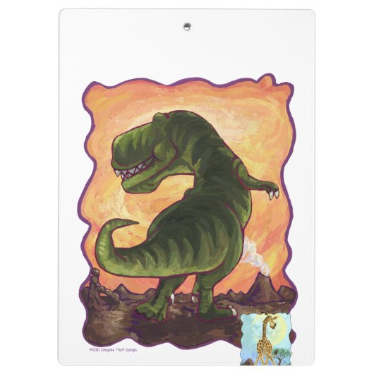 Tierparade Giraffe Klemmbrett (Rückseite)