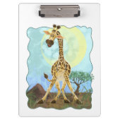 Tierparade Giraffe Klemmbrett (Vorderseite)