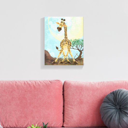 Tierparade Giraffe Leinwanddruck (Insitu (Wohnzimmer))
