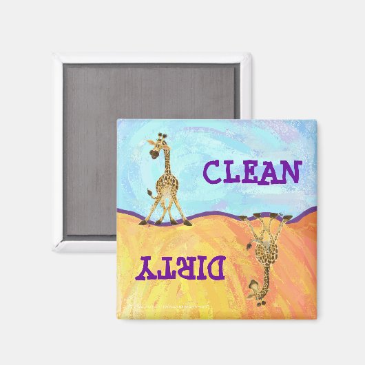 Tierparade Giraffe Magnet (Vorderseite/Rückseite)