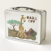 Tierparade Giraffe Metall Brotdose (Rückseite)