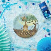Tierparade Giraffe Pappteller (Party)