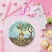 Tierparade Giraffe Pappteller (Party)
