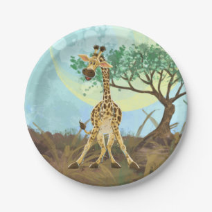 Tierparade Giraffe Pappteller